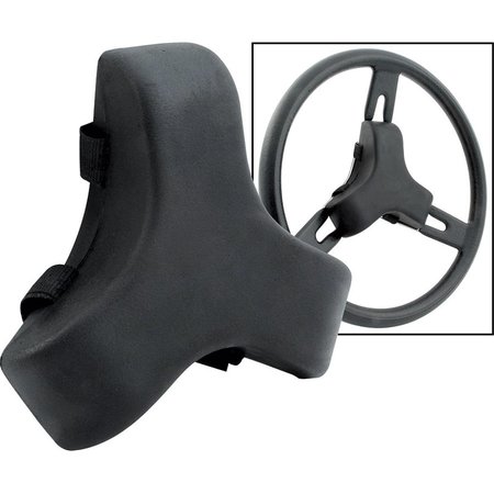 ALLSTAR 2 in. Dia. Molded Steering Wheel Pad; Black ALL52322